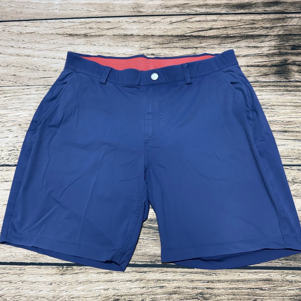 Redvanly Golf Shorts Mens Large Blue Hanover Performance Stretch Activewear